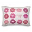 Pucker Up Watercolor Lips 14x20 Spun Poly Pillow