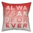 Always Forever Watercolor 16x16 Spun Poly Pillow