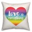 Love Everything Rainbow 16x16 Spun Poly Pillow