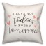 Today And Every Tomorrow 16x16 Spun Poly Pillow