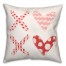 Xoxo Sketchy Patterns 16x16 Spun Poly Pillow