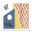 Abstract Fun Shapes 20x20 Canvas Wall Art