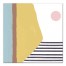 Geo Abstract Pastel Lines 20x20 Canvas Wall Art