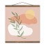 Sun On Blush  16x16 Teak Hanging Canvas