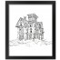 Haunted  16x20 Black Framed Print Under Glass