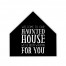 Welcome Haunted  12x12 House Shaped Canvas