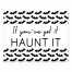Bat Pattern Border Haunt It  10x8 Tabletop Canvas