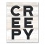 Creepy Wood Slats  11x14 Canvas Wall Art