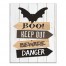 Halloween Bat Sign 11x14 Canvas Wall Art