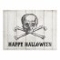 Happy Halloween Skull  18x14 Poly Twill Placemat