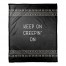 White Mud Cloth Border 50x60 Coral Fleece Blanket