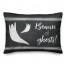 Ghosts On Distressed Black 14x20 Spun Poly Pillow
