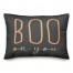 Boo On You Orange Gray 14x20 Spun Poly Pillow
