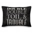 Double Toil Trouble 14x20 Spun Poly Pillow