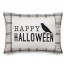 Happy Halloween Crow 14x20 Spun Poly Pillow