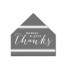 Gather Give Thanks 12x12 House Shaped Canvas