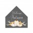 Welcome Autumn Pumpkins  12x12 House Shaped Canvas