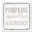 Pumpkins And Hayrides 12x12 Canvas Wall Art