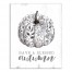 Botanical Pumpkin 16x20 Canvas Wall Art