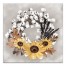 Cotton Harvest Wreath 16x16 Canvas Wall Art