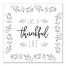 Thankful Life Leaves  16x16 Canvas Wall Art