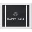 Happy Fall  14X11 White Framed Print Under Glass