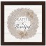 Thankful   16x16 Black Framed Print Under Glass