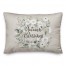 Floral  Wreath Blessings 14x20 Spun Poly Pillow