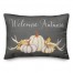 Welcome Autumn Pumpkins 14x20 Spun Poly Pillow