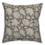 Gray Leaf Pattern Pillow