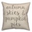 Autumn Skies Pumpkin Pies Pillow