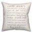 Autumn Words Pillow