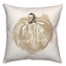 Hello Beige Pumpkin Pillow
