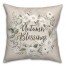 Floral  Wreath Blessings Pillow