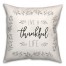 Live A Thankful Life Pillow