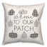 Welcome Checkered Pumpkins  Pillow