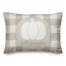 Hello Pumpkin Beige Buffalo 14x20 Spun Poly Pillow
