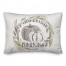 Pumpkins In Wreath 14x20 Spun Poly Pillow