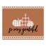 Orange Plaid Happy Fall 8x10 Tabletop Canvas