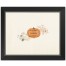 Fall Floral Pattern 16x16 Black Framed Print Under Glass