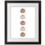 Grateful Thankful Blessed 12x16 Black Framed Print Under Glass