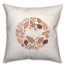 Blue Solid Stripped Leaf 20x20 Spun Poly Pillow