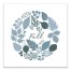 Blues Fall Wreath 16x16 Canvas Wall Art