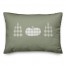 Leaf Solid Blues 14x20 Spun Poly Pillow