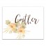 Striped Floral Thankful 16x90 Poly Twill Table Runner