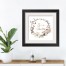 Give Thanks 16x16 Black Framed Print Under Glass