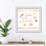 Give Thanks 16x16 White Framed Print Under Glass