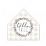 Hello Fall Wreath 17x17 House Shaped Canvas