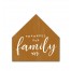 Thankful For Family 12x12 House Shaped Canvas