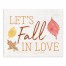 Let's Fall In Love 10x8 Tabletop Canvas
